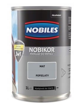Farba podkładowa NOBILES NOBIKOR popielaty mat 1L