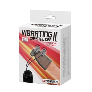 ВИБРАЦИОННАЯ КРИСТАЛЛИЧЕСКАЯ КРЫШКА BAILE, чехол для пениса