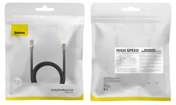 КАБЕЛЬ LAN BASEUS RJ45 ETHERNET CAT7 ИНТЕРНЕТ-КАБЕЛЬ 10 Гбит/с 2 м