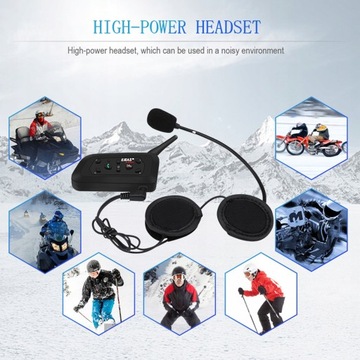 ИНТЕРФОН BLUETOOTH МОТОЦИКЛЬНЫЙ ШЛЕМ EJEAS V6 PRO 1200M