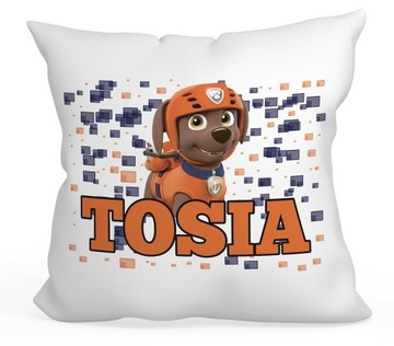 PODUSZKA PAW PSI PATROL ZUMA 40x40+DOWOLNE IMIĘ