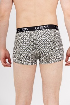 GUESS Bawełniane bokserki męskie z logo 3 pack r L