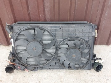 CHŁODNICA CHŁODNICE WODY INTERCOOLER WENTYLATOR 1.4 TSI VW SEAT SKODA