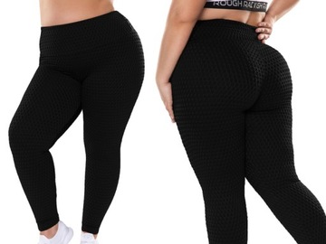 DAMSKIE LEGGINSY PLUS SIZE ANTYCELLULITOWE
