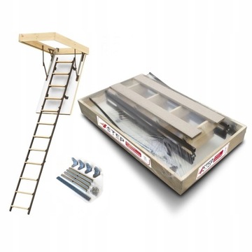 Schody Strychowe Stallux 120x70 1,2 W/m2 MOCOWANIA