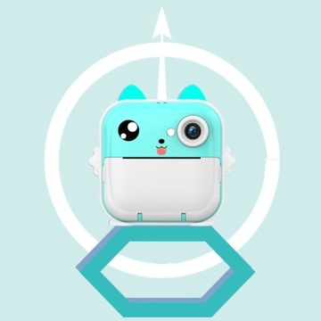 APARAT NATYCHMIASTOWY DLA DZIECI DRUKUŚ MINI DRUKARKA + 11 ROLEK + NAKLEJKI