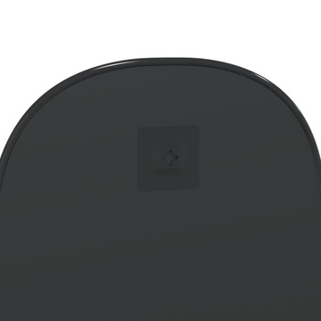 vidaXL Lustro ścienne, czarne, 50x35 cm