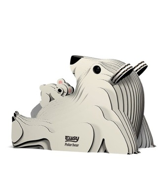 Stwórz Własnego Niedźwiedzia Miś Polarny Puzzle 3D