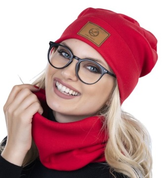 Komplet damski czapka beanie i komin CZ58