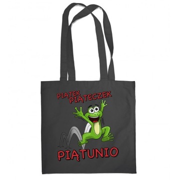 Хлопковая сумка для покупок подарочная лягушка пятница