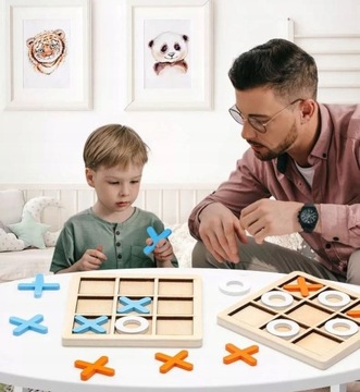 ИГРА «КРЕСИКИ-НОЛИКИ» ЛОГИЧЕСКАЯ СТРАТЕГИЧЕСКАЯ РАЗУМНАЯ ИГРА 3D ДЕРЕВЯННЫЕ БЛОКИ