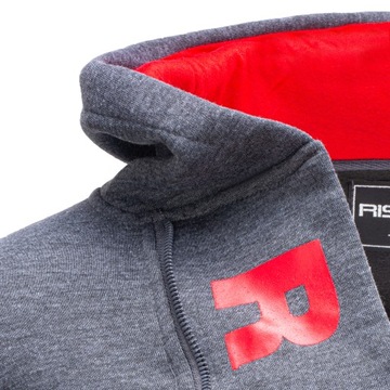 RS01 roz. L GŁADKA BLUZA MĘSKA Z KAPTUREM