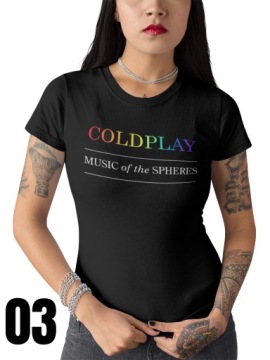 Женская футболка COLDPLAY WORLD TOUR 2022 L