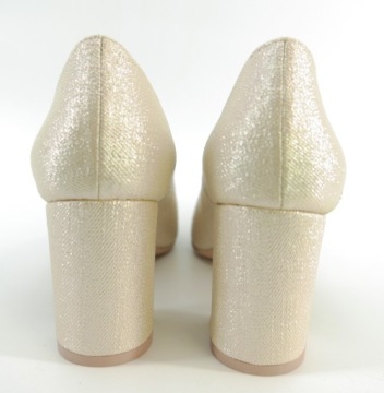 KRZYŚ ПОЛИРОВКА ДЛЯ ОБУВИ ЗОЛОТЫЕ ЖЕНСКИЕ НАСОСЫ R40