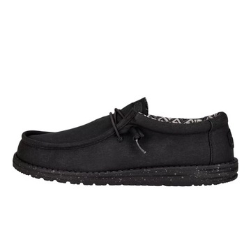 Męskie Lekkie Mokasyny Buty Półbuty Wsuwane HeyDude Wally Stretch Canvas 44