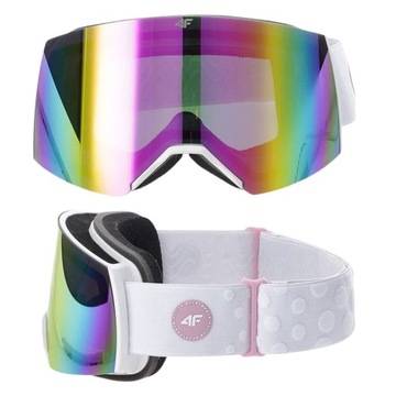 GOGLE DZIECIĘCE 4F NARCIARSKIE SNOWBOARDOWE Z MULTIBARWNĄ POWŁOKĄ UNI