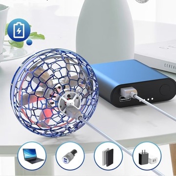 LATAJĄCA BOOMERANG SPINNER KULA STEROWANY RĘKĄ LED