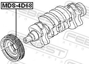 KOLO ŘEMENICE MDS-4D68 FEBEST MITSUBISHI COLT
