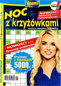 Noc z krzyżówkami Wiem! Nr 9/2023.
