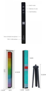 TAŚMA LED ŚWIATŁO RGB SENSORYCZNE RYTMICZNE 3D