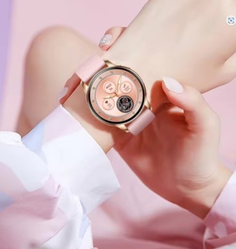 ЖЕНСКИЕ СМАРТ-ЧАСЫ AMOLED MENU EN CALLS 2 РЕМЕШКА + БЕСПЛАТНЫЕ НАУШНИКИ