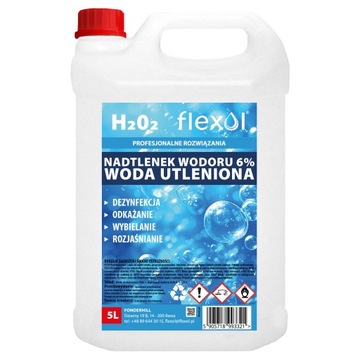 Woda utleniona 6% OXYDANT czysty Nadtlenek wodoru 5L wybielacz odkażanie