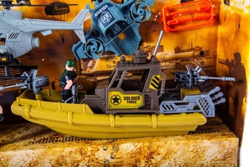 ВОЕННЫЙ НАБОР ФИГУР ВЕРТОЛЕТ ЛОДЗЬ