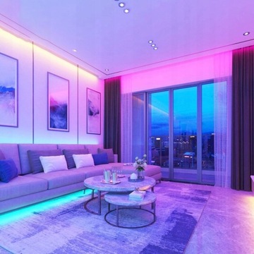 Taśma LED 30m RGB 5050 Bluetooth Pilot Aplikacja Zestaw Ledy SMD 12V MUZYKA