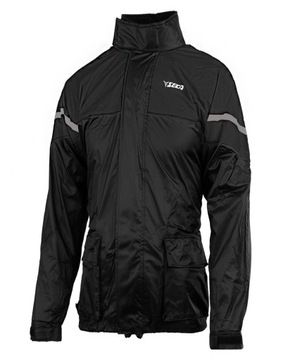 SECA RAIN Kurtka Przeciwdeszczowa Motocyklowa Deszczak Czarna Black