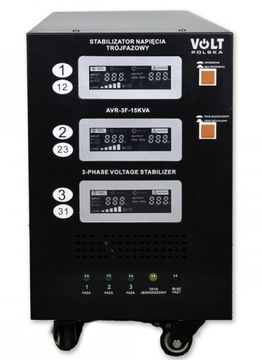 СТАБИЛИЗАТОР НАПРЯЖЕНИЯ AVR PRO 15кВА ТРЕХФАЗНЫЙ 3%