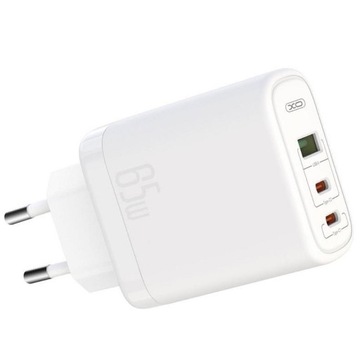 Szybka mocna Ładowarka USB 2 USB-C typ C 65W QC 3.0 PD do iPhone Apple