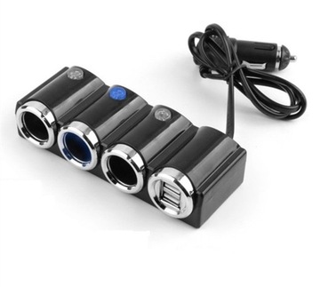 ROZGAŁĘZIACZ ROZDRZIELACZ ZAPALNICZKI LED 120w USB
