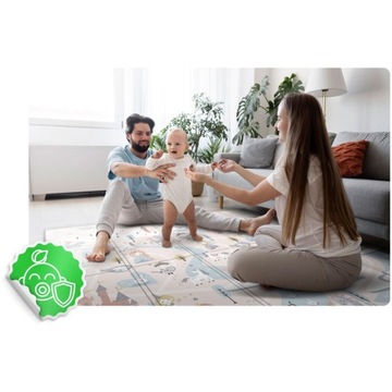 КОВРИК ДВУХСТОРОННИЙ, СКЛАДНОЙ, 200 x 180 x 1 см, ДЕТСКИЙ