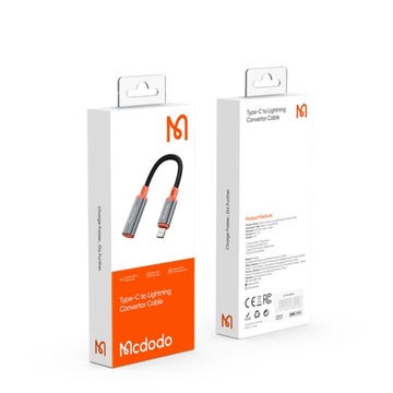MCDODO LIGHTNING АДАПТЕР USB-C OTG 2A ДЛЯ IPHONE X 11 12 13 14