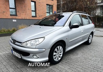 Peugeot 206 Kombi 1.6 i 16V 109KM 2004 Peugeot 206 SW Automat przyciemniane szyby, Wa...