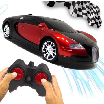 AUTO SAMOCHÓD POJAZD ZDALNIE STEROWANY NA PILOT RC ŚWIATŁA MEGA