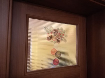 Наклейка Рождественские украшения для окон Украшение сосновая ветка Шишки Фенечки