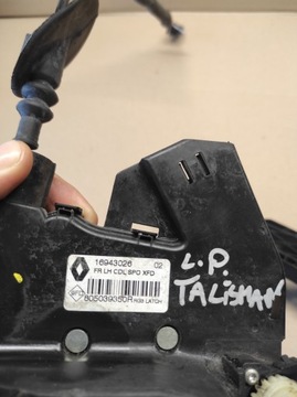 ZÁMEK DVEŘE LEVÝ PŘEDNÍ 4 PIN RENAULT TALISMAN 805039350R