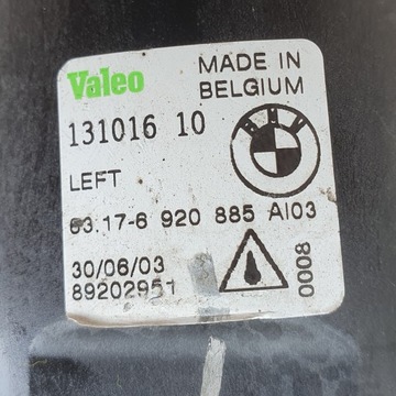 BMW X5 E53 2003-2006R HALOGEN LEVÝ 6920885 89202951