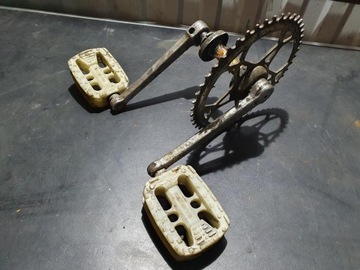 ВИНТАЖНЫЙ ВЕЛОСИПЕД ROMET FLAMING PRL, ЗВЕЗДОЧКА, ПЕДАЛИ