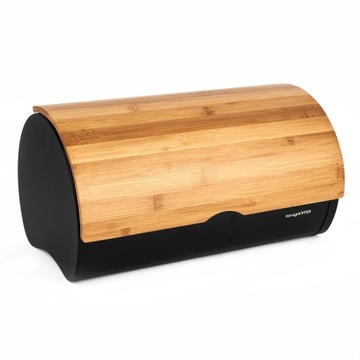 ХЛЕБНАЯ КОРОБКА MODERN VOLANO, МАТОВЫЙ ЧЕРНЫЙ, ЦЕЛЬНЫЙ КОНТЕЙНЕР ДЛЯ ХЛЕБА