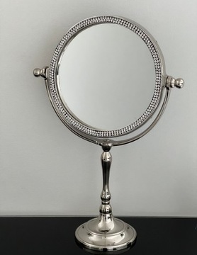 НАСТОЛЬНОЕ ЗЕРКАЛО МЕТАЛЛИЧЕСКОЕ ГЛАМУРНОЕ ДЕКОРАТИВНОЕ ЗЕРКАЛО