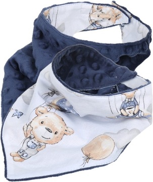 BABYMAM MIĘKKI ŚLINIAK APASZKA MINKY NA RZEPY 2w1
