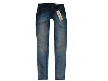 DIESEL NOWE Rurki GRUPPE-S-NE SKINNY W27 L30 Pas 78 cm