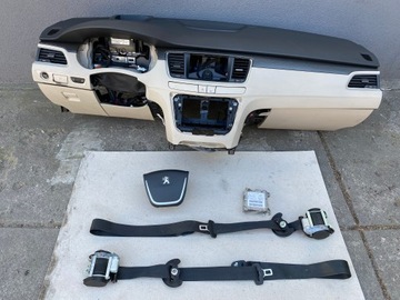 DESKA KONZOLA ULOŽENÍ PÁSY PEUGEOT 508 I ORIGINÁLNÍ KOMPLET