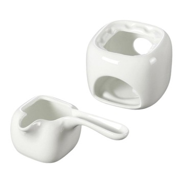 Ceramiczny podgrzewacz do masła, topienie czekoladowego fondue