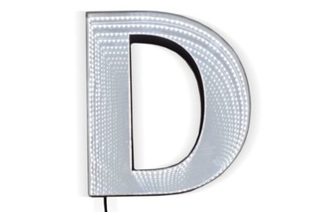 Przestrzenne LITERY 3D świecące LED głębia 30 cm