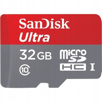 SANDISK 32 ГБ micro SD HC Class 10 ULTRA 120 МБ/с A1