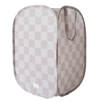 3 Sprouts Кошик для білизни і Іграшки Pop-up Checkerboard Бежевий