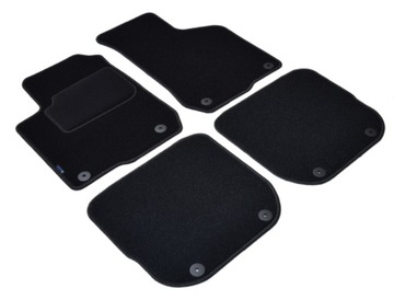 Ауди А3 8л 1996-2003 гг. Черные велюровые ковры - Aldos. Серебряный ПК